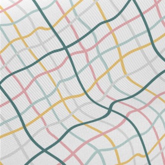 Distorted Color Grid Twill