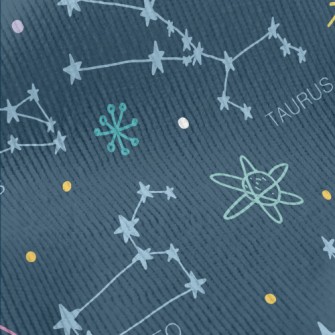 Hand Drawn Constellation Map Standard Corduroy