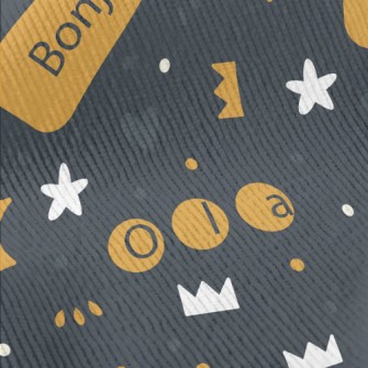 Hello In Multiple Languages Standard Corduroy