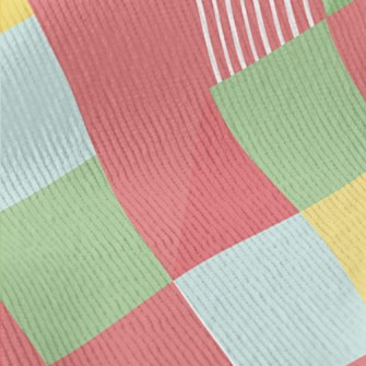 Geometric Colorful Squares Standard Corduroy