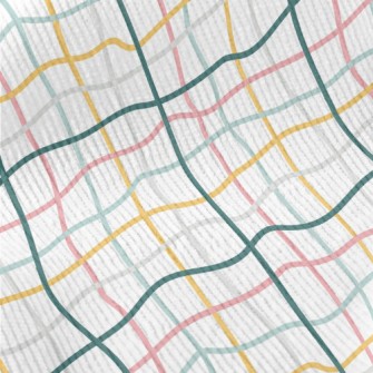 Distorted Color Grid Standard Corduroy