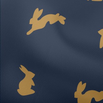 Lively Rabbit Silhouette Dobby