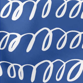 Hand Drawn Spiral Lines Stretch Ponte