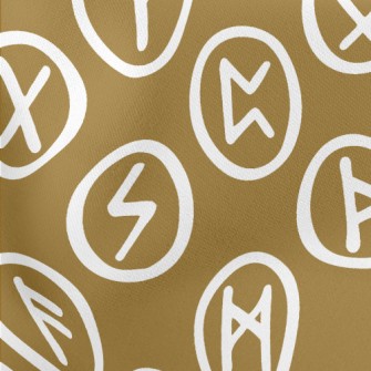 Handwritten Magic Runes Stretch Ponte