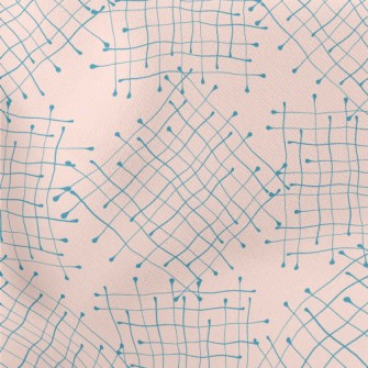 Distorted Line Grid Stretch Ponte