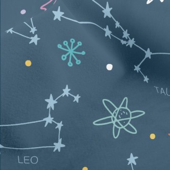 Hand Drawn Constellation Map Micro Fleece