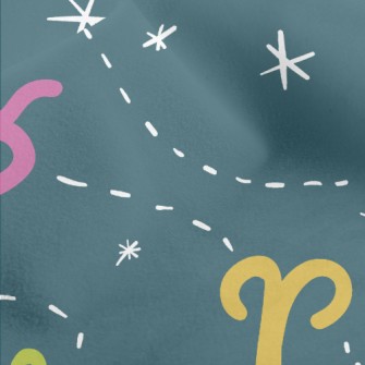 Cute Constellation Pattern Micro Fleece