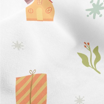 Winter Birds And Gifts Micro Fleece