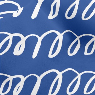 Hand Drawn Spiral Lines Micro Fleece