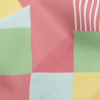 Geometric Colorful Squares Micro Fleece