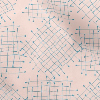 Distorted Line Grid Micro Fleece