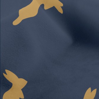 Lively Rabbit Silhouette Micro Fleece