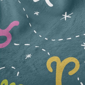 Cute Constellation Pattern Minky