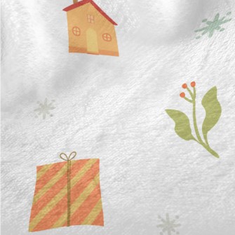 Winter Birds And Gifts Minky