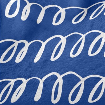 Hand Drawn Spiral Lines Minky