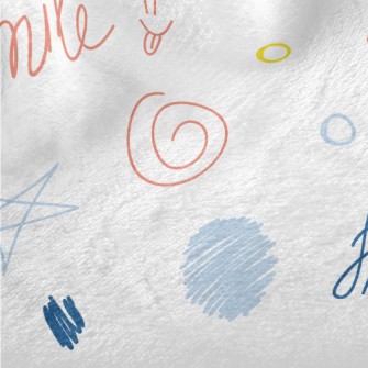 Children&#39;s Art Graffiti Minky