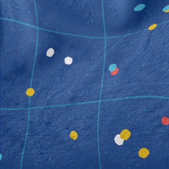 Random Colored Dots Minky