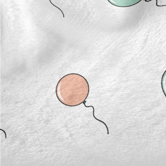 Colorful Flying Balloons Minky