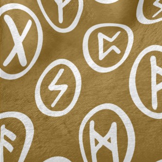 Handwritten Magic Runes Minky
