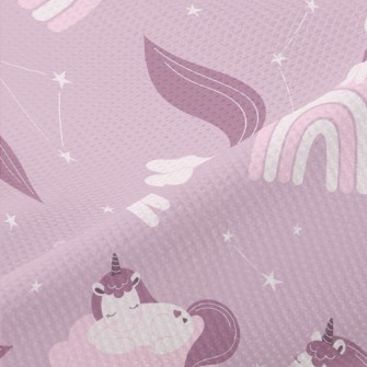 Purple Fairy Tale Unicorn Piqué