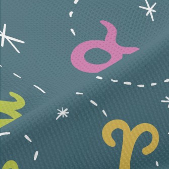 Cute Constellation Pattern Piqué