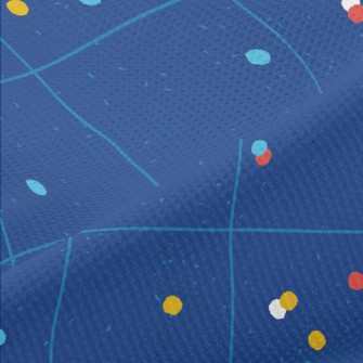 Random Colored Dots Piqué