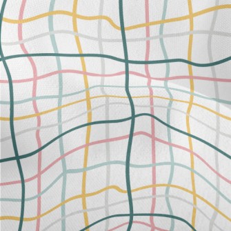Distorted Color Grid Lightweight Performance Linen