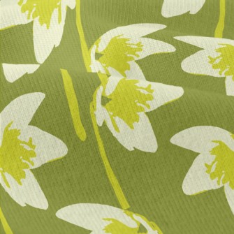 Abstract Green Flower Modern Jersey