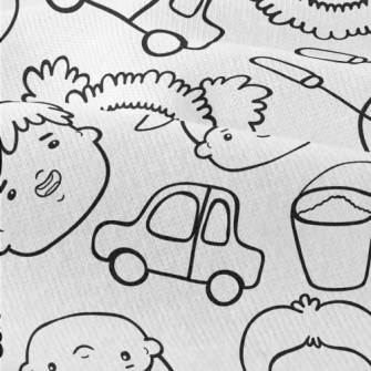 Happy Hand Drawn Children Modern Jersey