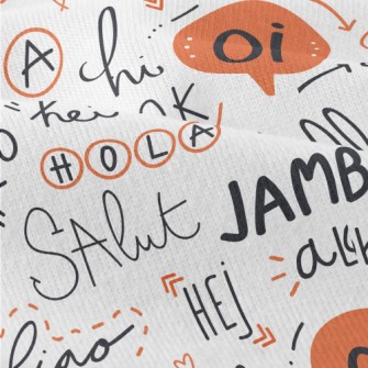 Hello In Different Languages Modern Jersey