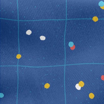 Random Colored Dots Jersey Backed Fleece