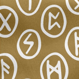 Handwritten Magic Runes Jersey Backed Fleece