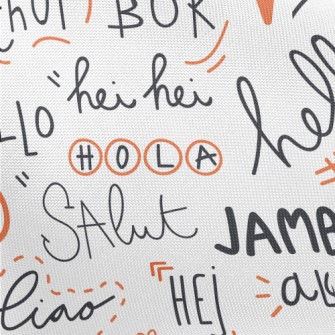 Hello In Different Languages Pongee