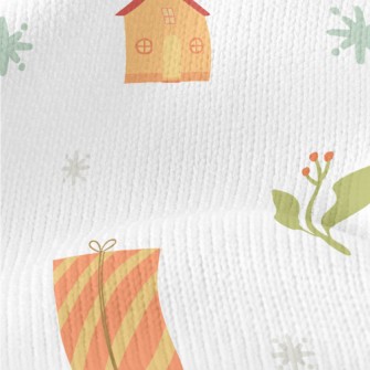 Winter Birds And Gifts Stretch Jersey
