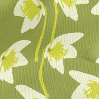 Abstract Green Flower Stretch Jersey