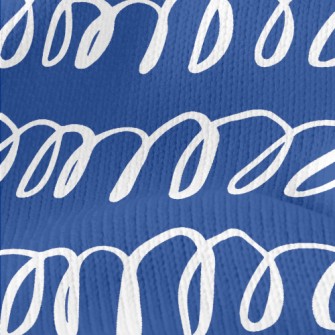 Hand Drawn Spiral Lines Stretch Jersey