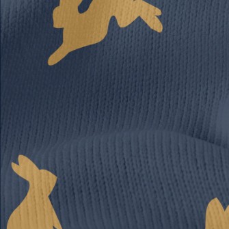 Lively Rabbit Silhouette Stretch Jersey