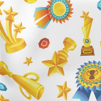 Gold Trophy Medal Lightweight Cotton Poplin