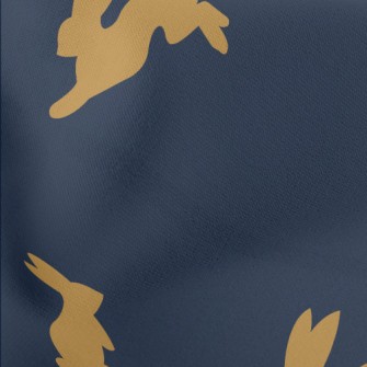 Lively Rabbit Silhouette Lightweight Cotton Poplin