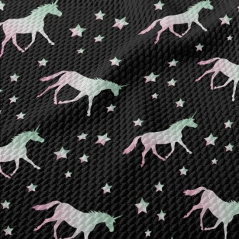 Gradient Unicorn Silhouette Birdseye Piqué