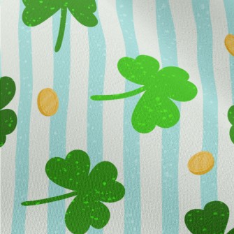 Blue And White Stripes With Lu Chiffon