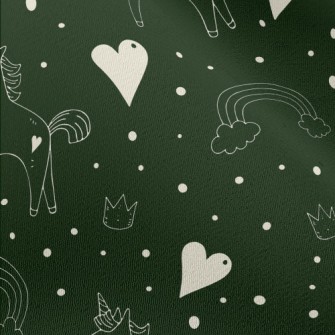 Fairytale Unicorn And Love Hea Chiffon