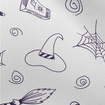 Hand Drawn Simple Witch Elemen Chiffon