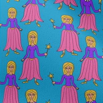 Hand Drawn Magic Princess Chiffon