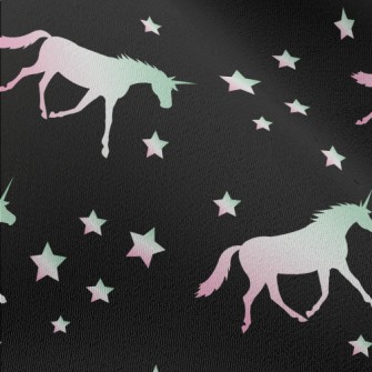 Gradient Unicorn Silhouette Chiffon