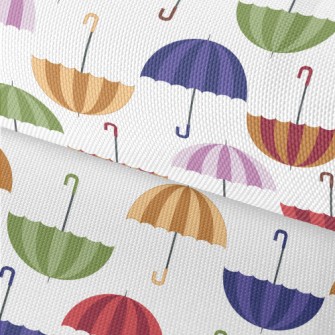 Autumn Colored Umbrellas Waterproof Oxford