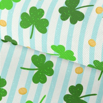 Blue And White Stripes With Lu Waterproof Oxford