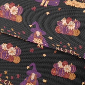 Halloween Witch Holding Pumpki Waterproof Oxford