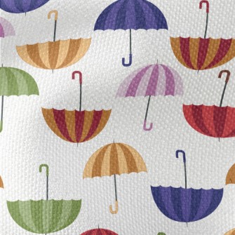 Autumn Colored Umbrellas Waterproof Canvas