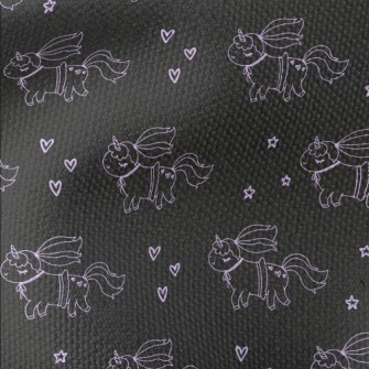 Unicorn And Hand Drawn Love Waterproof Canvas